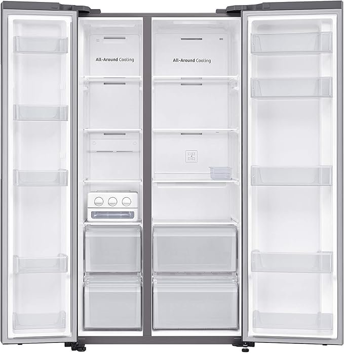 ثلاجة سامسونج بابين بسعة 647 لتر مع تقنية الإنفرتر الرقمي | SAMSUNG MODEL NO: RS62R5001M9C - Image 8