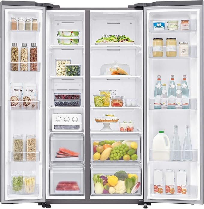 ثلاجة سامسونج بابين بسعة 647 لتر مع تقنية الإنفرتر الرقمي | SAMSUNG MODEL NO: RS62R5001M9C - Image 7