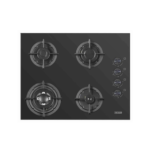 سطح بلت ان غاز كومتيل 4 عيون 65 سم اسود زجاجى (تركي) | KUMTEL MODEL NO: C6-40BTF