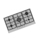 سطح بلت ان غاز كوميتل مقاس 90 سم, عدد 5 عين, شبك تقيل, أمان كامل , تركي, استيل | KUMTEL MODEL NO:  M9-50BTF